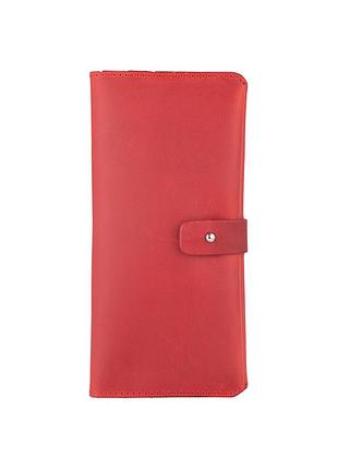 Оригинальный бумажник на кобурном винте, с натуральной кожи красного цвета