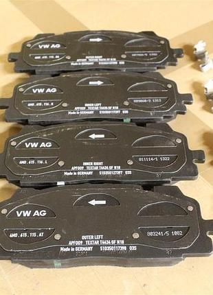 Колодки тормозные передние дисковые vw touareg (18-)/audi a4 (16-), a5 (17-), q7 (16-), q8 (19-), 4m0698151am