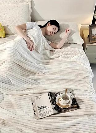 Плед двоспальний koloco "шарпев мармуровий" 180 х 200 см (41808) бежевий