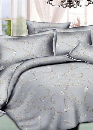 Постельное белье ранфорс сепия двуспальный евро
