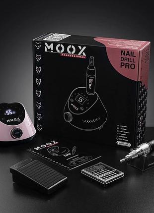 Фрезер для маникюра moox x805 80w 55 000 об/мин розовый