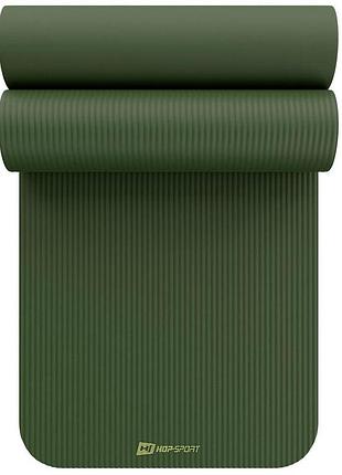 Коврик для йоги hop-sport hs-nb010gm nbr 1см темный хаки
