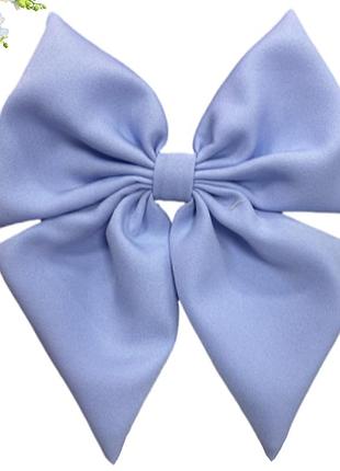 Бант для волосся з костюмної тканини hand made 16х18см, заколка автоматик