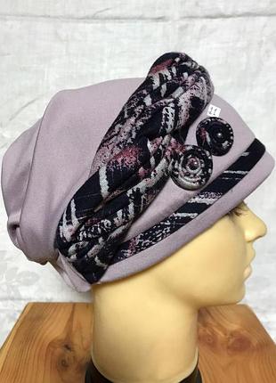 Женская шапка-тюрбан чалма демисезонная