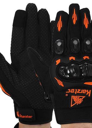 Моторукавиці racing biker sc-04 xxl чорно-жовтогарячий,xxl