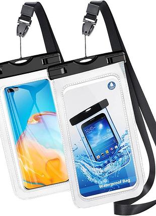 Водонепроницаемый чехол mpow для телефона, водонепроницаемый чехол ipx8, сухая сумка(2шт), amazon, гер