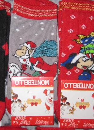 Носки детские.новогоднии.махровые.разм 17-18.на 5-6 лет2 фото