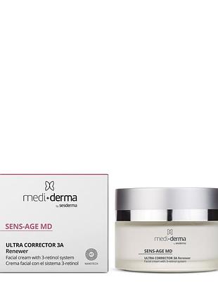 Регенерирующий омолаживающий крем для лица mediderma renewing facial cream sens-age md 50 мл