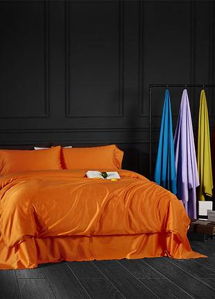 Постільна білизна orange сатин однотонна двоспальний