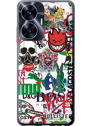 Чохол на realme c55 many different logos "4022u-2992-7673"