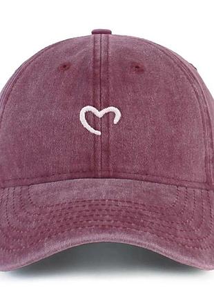 Бейсболка бургунд кепка , размер 56