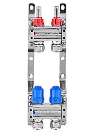Коллектор для теплого пола koer 2 контура с затратомерами 1"/3/4" kr.1210 kr5264