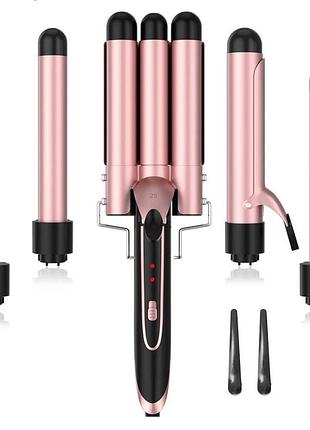 Щипцы для завивки 5 в 1, набор щипцов для завивки с 3 насадками для завивки и 4 сменными кер, amazon, германия