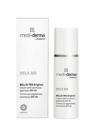 Депігментуючий крем для обличчя з spf 50 medi+derma mela 360 facial cream spf 50 30 мл
