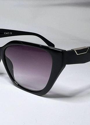 Окуляри жіночі коригувальні зір тоновані лінзи градієнт у пластиковій легкій опреї чорний, +1.0