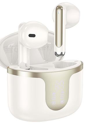 Навушники hoco snowflake true wireless bt headset eq7 bt5.3, 40/300mah, 7h milky white