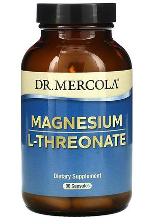 Dr. mercola, l-треонат магния, 90 капсул