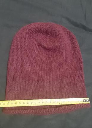 Вовняна шапка шерсть ангора біні hm wool angora beanie4 фото