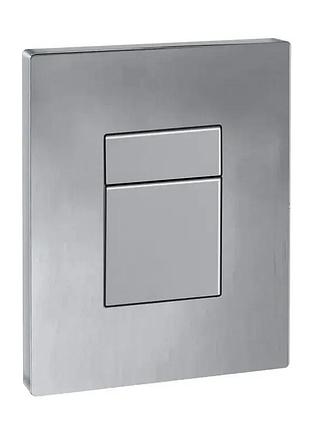 Панель смыва пластиковая koer kt-0607-07 157x198x3mm, квадратная кнопка, графит,чорный,хром хром