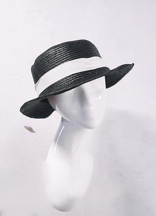 Капелюх канотьє чорна з дефектами
