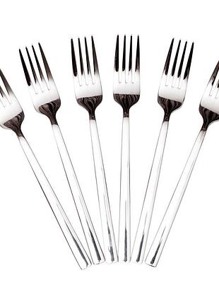 Набор столовых вилок 6 штук из нержавеющей стали 20.5 (см) серебро hp-8-23