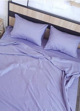 Постельное белье бязь лавандовый двуспальный евро