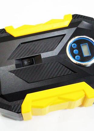 Автомобільний компресор 12 вольтів з автостопом цифорою манометр ліхтар car sun c-1399-1 150psi 10 барів