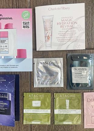 Набор из 8 пробников atache sothys lancome charlotte tilbury dlucanni оригинал