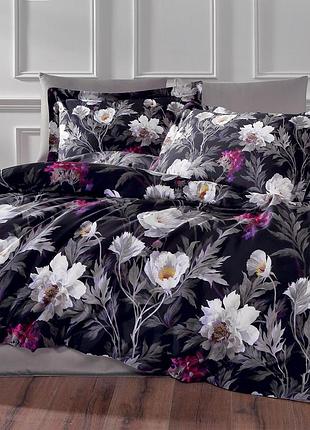 Двуспальный евро комплект - tivolyo home jet black сатин премиум
