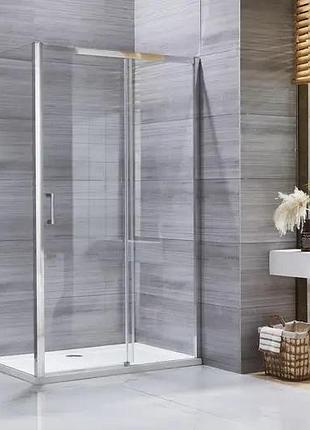 Душевая кабина без поддона mixxus premium diverse sc03-120x80x195-tr chrome прозрачное стекло 6мм