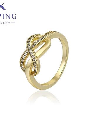 Xuping jewelry каблучка позолота ( медичне золото), розмір 17