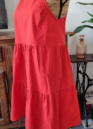 Коротка сукня сарафан asos, бавовна, розмір s-m