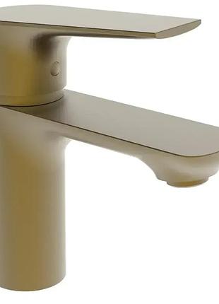 Смеситель для умывальника haiba milano 001 brushed gold (hb9619)