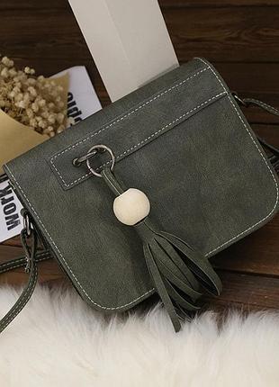 Жіноча сумочка клатч зелений