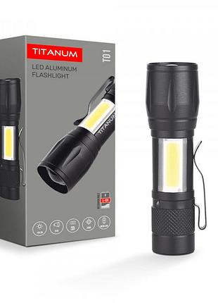 Портативный светодиодный фонарик titanum tlf-t01 120lm 6500k