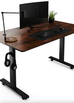 Компьютерный стол с регулируемой высотой di volio rapalo коричневый