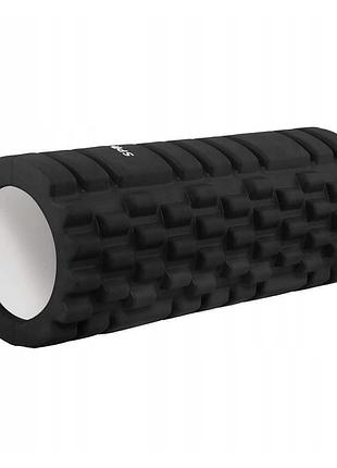 Массажный ролик (валик, роллер) springos 33 x 14 см fr0013 black poland