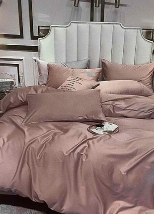 Набір простирадло 200х220см +наволочки 70х70 2шт сатин ярослав №21 бурбон