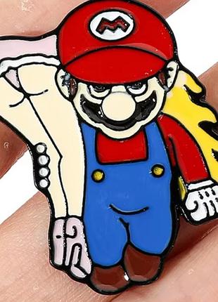 Брошь брошка значок пин супер марио металл эмаль несет девушку эротика попка