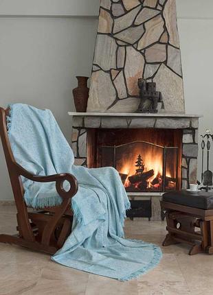 Плед-накидка 170х220 linen хлопок eponj home зелёный