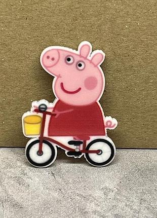 Пластиковый декор (серединка для бантика) размер 4 см, арт 018490, 1 шт, ассорти