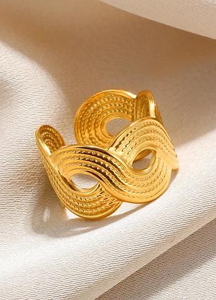 Каблучка золотистого кольору, зміна розміру