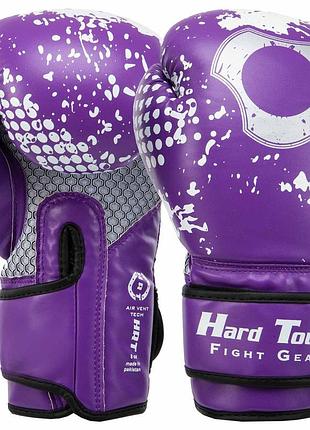 Перчатки боксерские детские hard touch 2-8 унций фиолетовый, 8