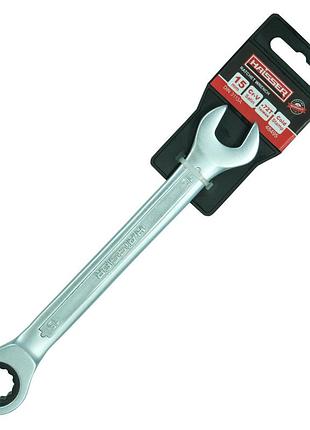 (48495) ключ комбинированный с трещоткой crv cold stamped 15мм с подв. haisser