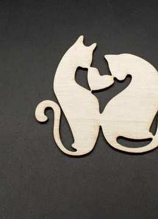 Дерев'яні заготовки з фанери. love кішки. 9х9 см / дерев'яні заготовки з фанери. love кішки. 9х9 см