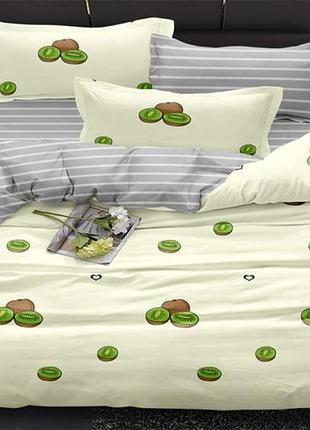 Постежна білизна сатин ківі двоспальний євро