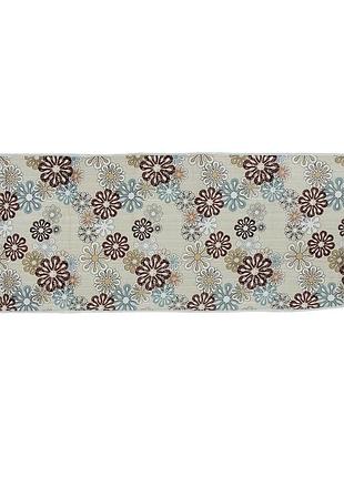 Чехол для гладильной доски ironing board cover 140 х 50 см (r84948) цветочный принт на коричневом