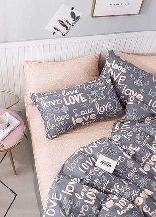 Постельное белье бязь лав-лав двуспальный