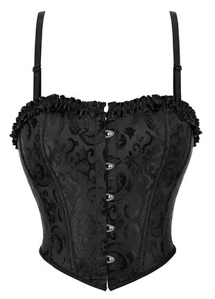 Елегантний корсет топ з застібкою на сталеві ґудзики - бюстгальтер з короткими бретелями.
