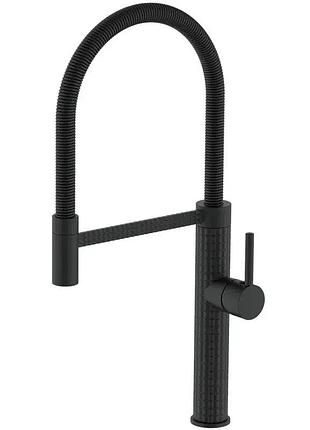 Змішувач для кухні mixxus premium spark 017 black (mi6969)